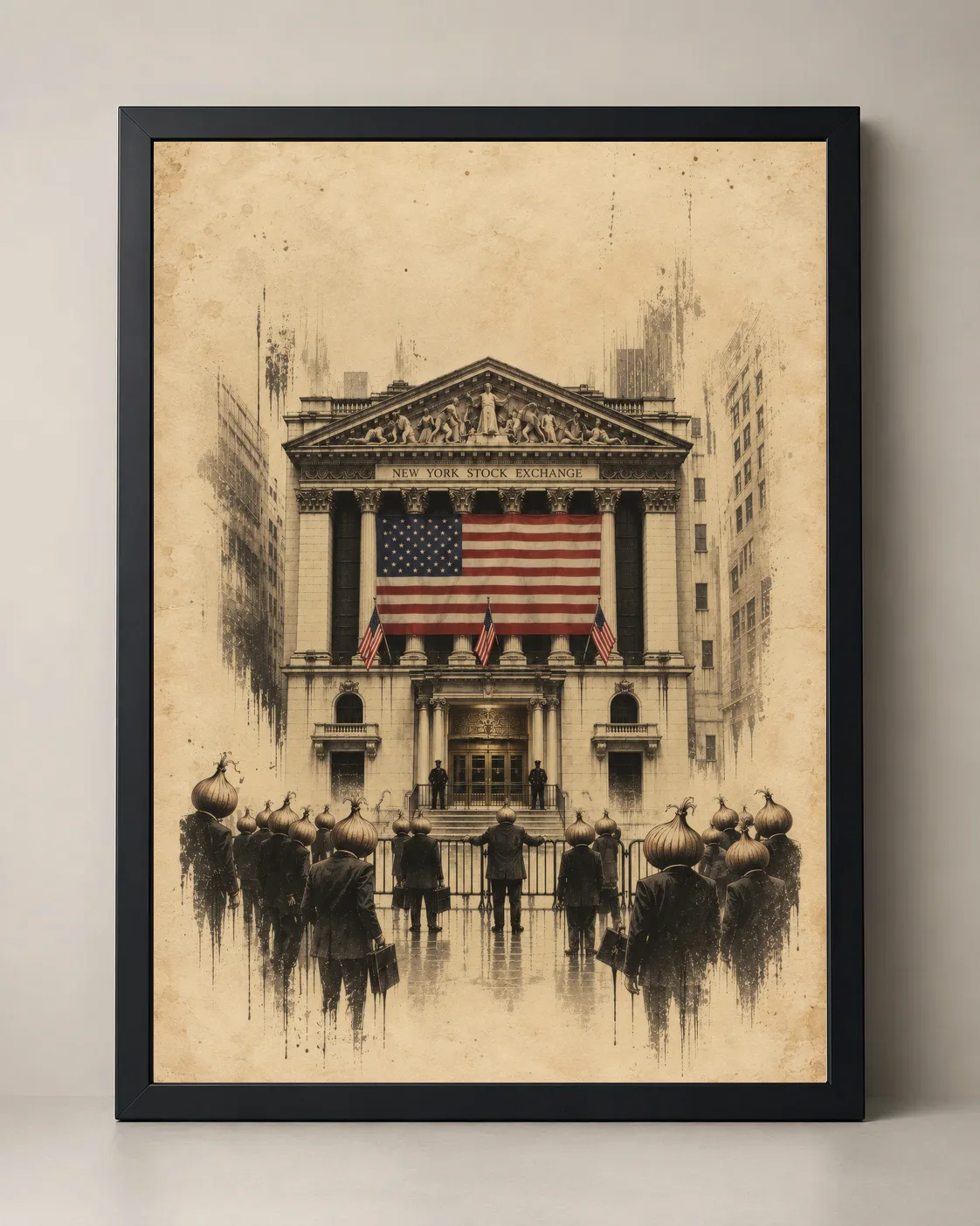 King of the Barrel, framed print
