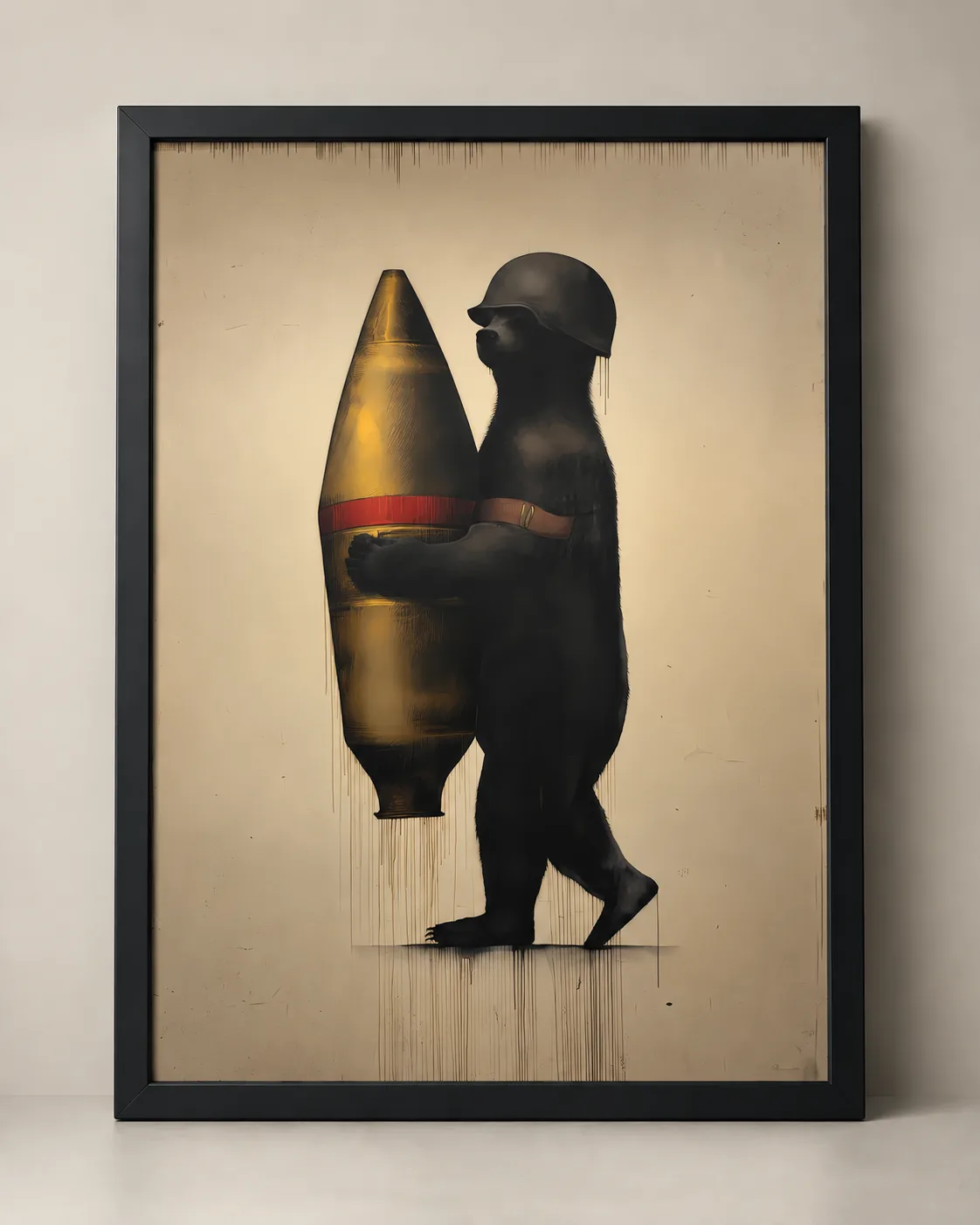 Sergeant Bear, framed print