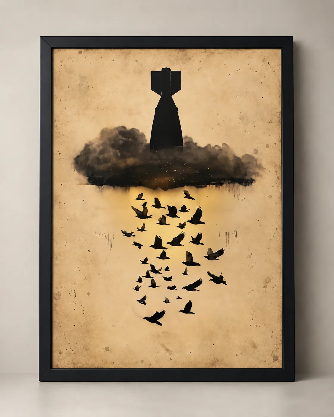 The Lucky Cloud, framed print